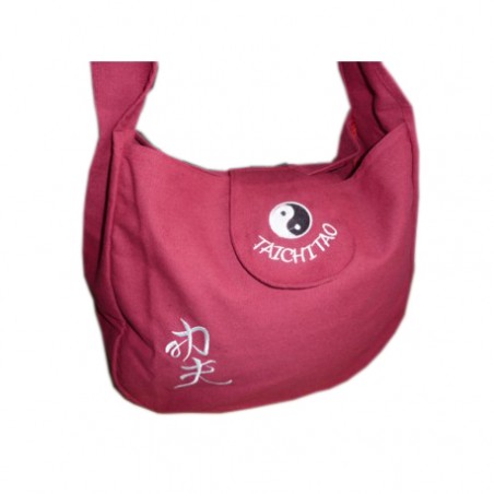SAC BORDEAUX BRODERIE QI GONG