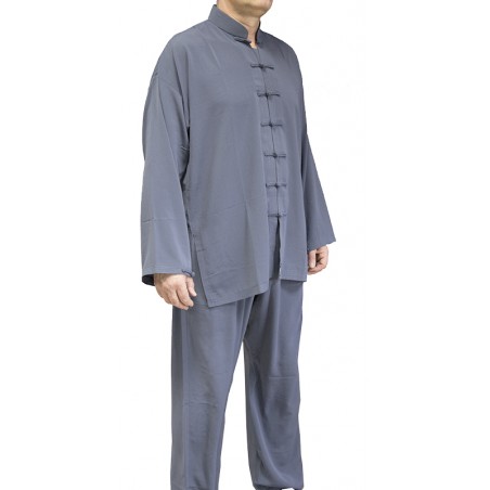 TENUE TAICHI QI GONG TAICHITAO GRIS BLEU
