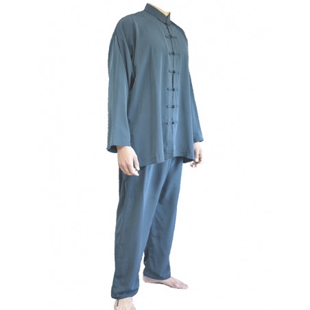 TENUE TAI CHI - QI GONG - GRIS BLEU