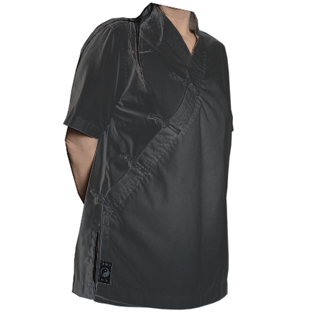 VESTE DE SOIN NOIR EN COTON
