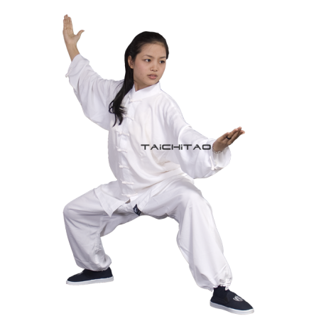 TENUE TAICHI QI GONG soie mélangée IVOIRE