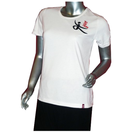 TEE SHIRT COTON BLANC QI GONG FEMME