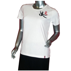 TEE SHIRT COTON BLANC TAI CHI CHUAN FEMME